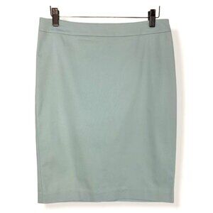 Cabi Jordan Seafoam Green Pencil Zipper Mini Skirt Size 2
